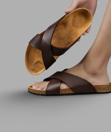 X Slipper - Dark Brown