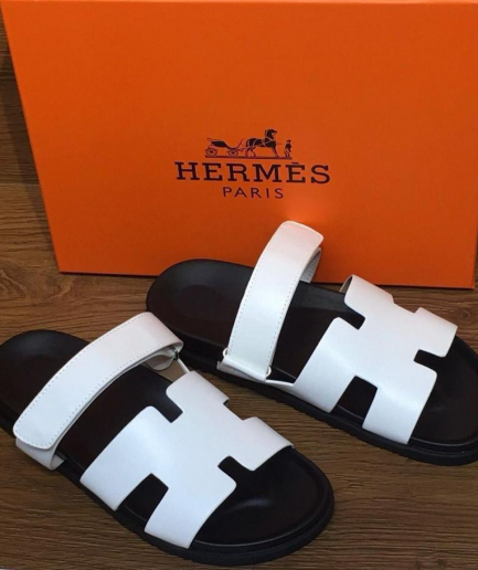 Hermes Slipper - White