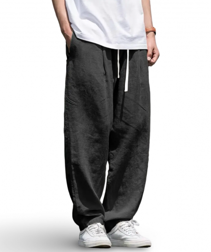 Trend CSS Linen Pants Black