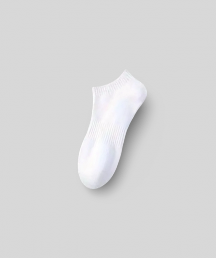 Plain Socks Low - White